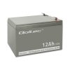 Qoltec Akumulator AGM 12V | 12Ah